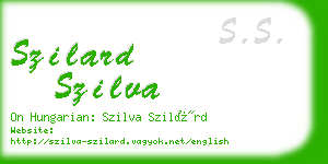 szilard szilva business card